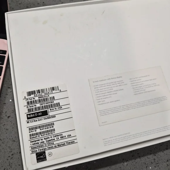 Apple MacBook in Pink with Box